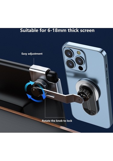 Dancemonkey A8s Tesla Araba Ekran Tabanı 15 W Kablosuz Şarj Navigasyon Braketi Siyah