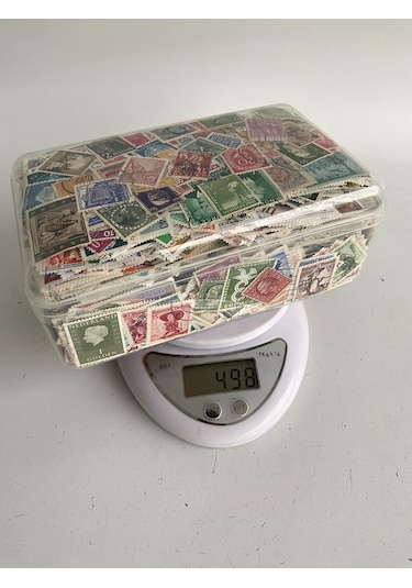 Damgalı Dünya Pulu Lotu 490-550 Gram - Yabancı Posta Pulu