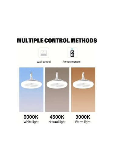 Cordial Kristal Şeffaf Abajurlu İç Mekan Aydınlatma Vantilatör 2si 1 Arada Tavan Akıllı Fan Lambası Uzaktan Kumandalı 360 Dönebilen Led Tavan Vantilatörü 3 Hız Ayarlı