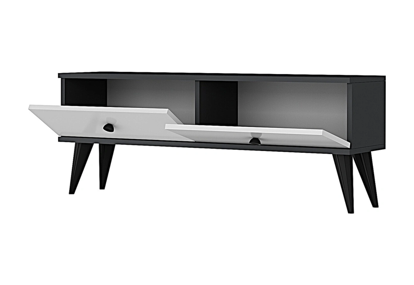 Tsa1202ab - Mona Tv Stand Antrasit-beyaz 120cm Antrasit