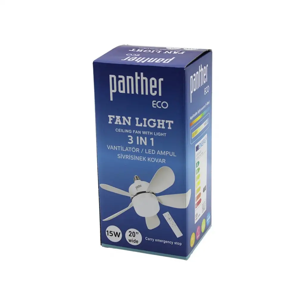 Panther Tavan Tipi Kumandalı Ledli Vantilatör