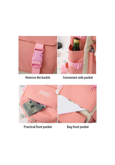 Kangvka Büyük Kapasiteli Kore Tarzı Kadınlar İçin Keten Çanta Seti - Günlük Ve Seyahat İçin Şık Ve Pratik Blue