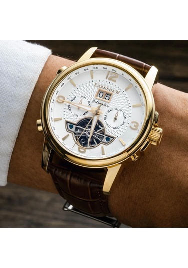 Earnshaw Es-8177-08 Erkek Kol Saati Altın