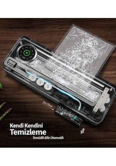 Mühlen Tam Otomatik Robotik Ev Gıda Vakum Makinesi V77 + Poşetli