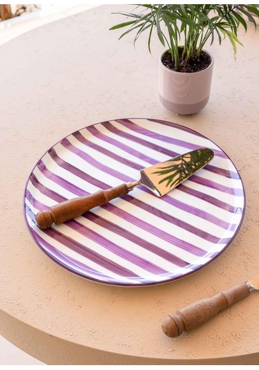 The Mia Joy Kahvaltı Takımı 6 Kişilik 18 Parça Mor 1802 Çok Renkli