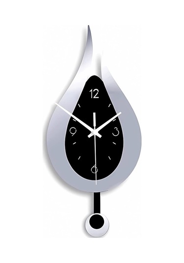 Sessiz Duvar Saatleri - 20.4 Su Damlası Tasarımlı Akrilik Salıncaklı Saat Mutfak Ofisi İçin B Diğer