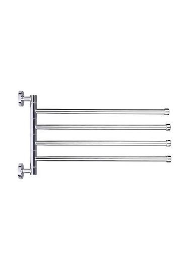 Novahub Paslanmaz Çelik Döner Banyo Havlu Askısı - 5'lü Set Diğer