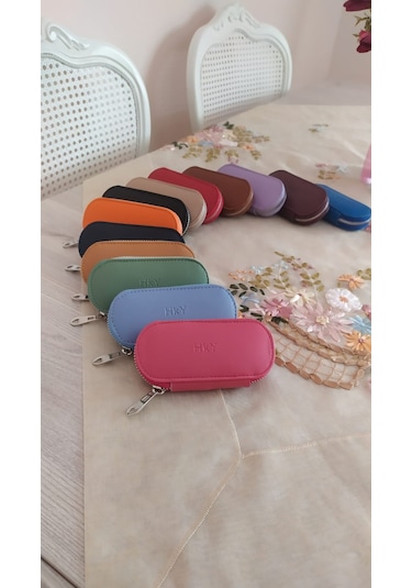 Hky Yüksek Kalite Unisex Anahtarlık Fuşya + Çakmak