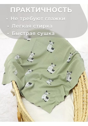 Guranda Yenidoğan Taburcu Battaniyesi 194594582 Açık Yeşil