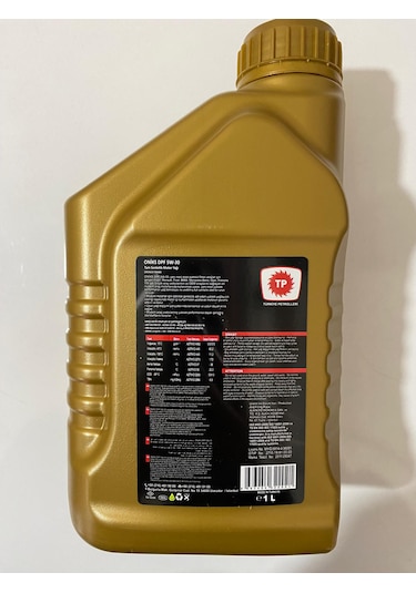 Türkiye Petrolleri Oniks Dpf 5W-30 Tam Sentetik Motor Yağı 1 L