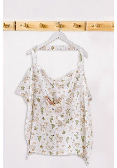 Lama Muslin Bebek Emzirme Önlüğü