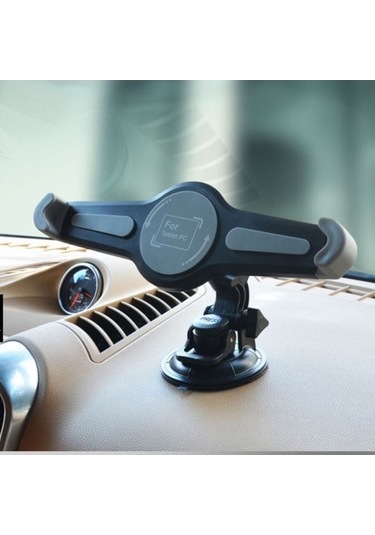 Tongxida 360 Döndürme Araba Tablet Tutucu, İpad Ve Cbtx 7-11 İnç İçin Kamera Vantuzlu Panel Siyah