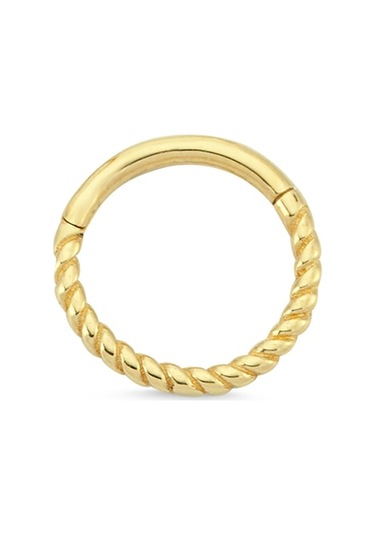 Altın Burgulu Halka Conch Piercing As74Pc Altınsepeti Sarı