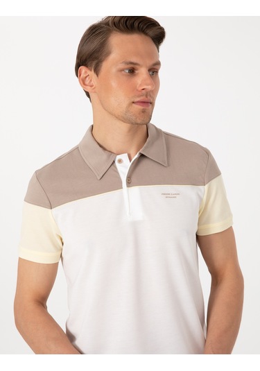 Pierre Cardin Erkek Ekru Tişört 50302642-vr019 Ekru