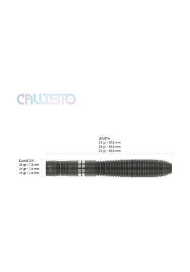 Winmau Callisto 2 %90 Tungsten Çelik Uçlu Dart Oku