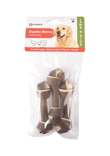Flamingo Duetto Kemik Kuzulu Köpek Ödül Maması 3'lü M