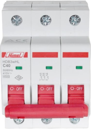 Himel 3x40A 4.5kA C Eğrisi Otomatik Sigorta