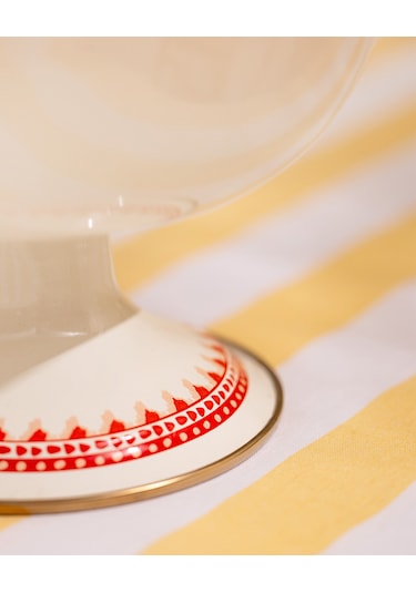 Madame Coco Lison Ayaklı Meyve Kasesi - Kırmızı - 30 Cm 8684427228500 Kirmizi