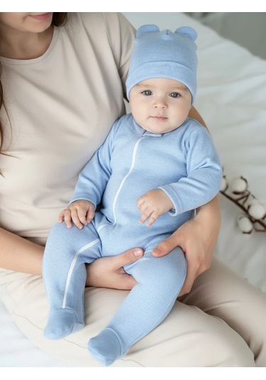 Solnecnyj Mif Kapüşonlu Fermuarlı Sıcak Zıbın Tabanlık 303676650 Açık Mavi