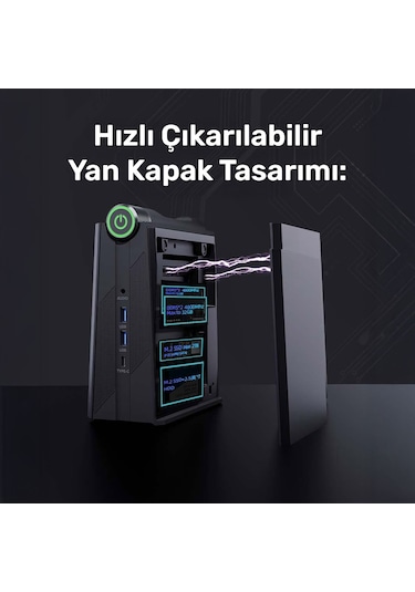 Raxius MP AM08-PRO-R5-660M-66H029 R5-6600H 64 GB 2 TB SSD W11P Mini Pc