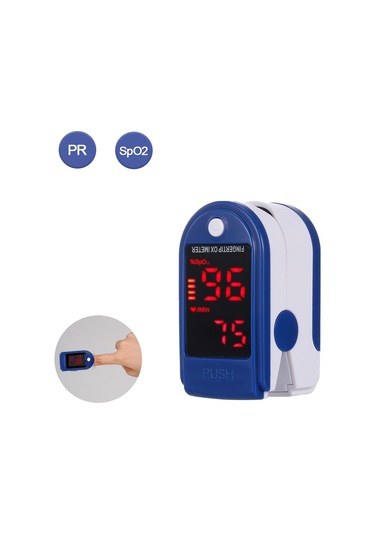 Vkemall Pulse Oksimetre Parmak Ucu Nabız Oksimetresi Mini Spo2 Monitörü Oksijen Doygunluk Monitörü Nabız Mavi