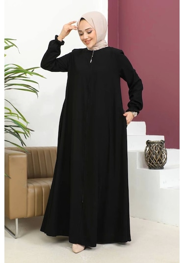 Medine İpeği Mevlana Ferace - Siyah / F0123 Siyah