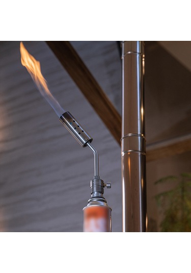 Symbee Propana Kartuş Gaz Tankı Adaptörü - Kamp Sobası Parçası - Lpg Bağlantı Aracı Gümüş