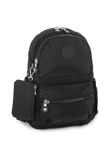 Nas Bag Küçük Kadın Sırt Çantası Siyah Siyah