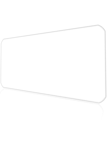 90x40cm Logosuz Beyaz Xxl Büyük Boy İlyuka Gaming Oyuncu Mousepad