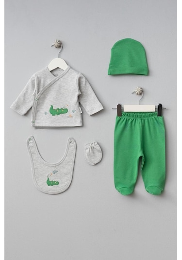 Bebitof %100 Pamuk Sevimli Kuş Ve Timsah Desenli Bebek 5 Parça Yenidoğan Hastane Çıkışı Zıbın Seti Bbtf.grm.20108 Gri Melanj Bebitof %100 Pamuk Sevimli Kuş Ve Timsah Desenli Bebek 5 Parça Yenidoğan Hastane Çıkışı Zıbın Seti Bbtf.grm.20108 Gri Melanj