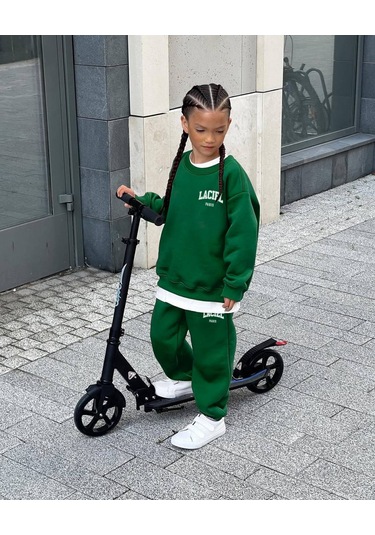 Lacıel Parıs Wınter Club Çocuk Eşofman Takım Yeşil