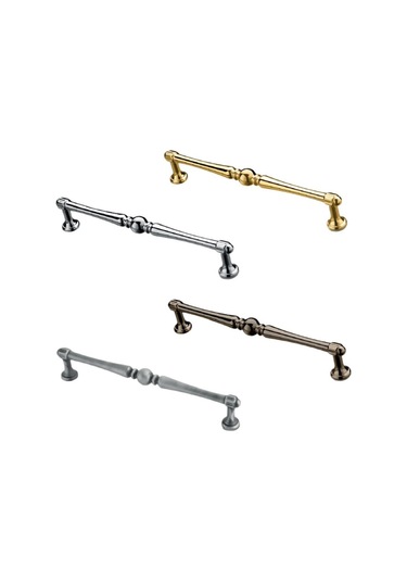 Sultan Model Siyah 160 Mm Metal Kulp 5 Adet Mat Siyah Dekoratif Mobilya Kulpu Siyah