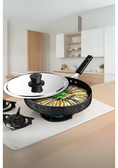 Fish Pan Kapaklı Balık Tavası 32 cm