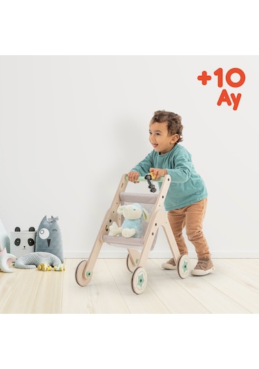 Trio Stroller Yürüteç - Oyuncak Bebek Arabası