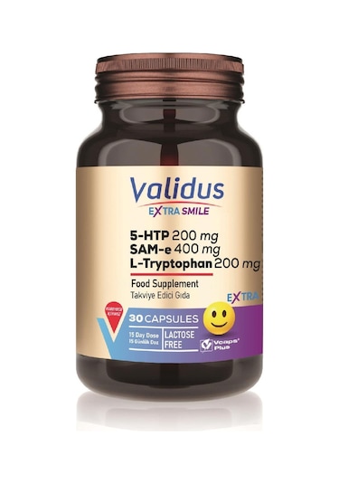 Validus Extra Smile 5htp 200 Mg + L-tryptophan 200 Mg + Sam 400 M