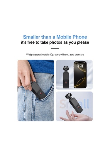 Çeşithane 5k Ultra Hd Video Kamera Anti-shake Stabilizasyonlu, 270 Döner Ekranlı Vlog & Seyahat K Siyah