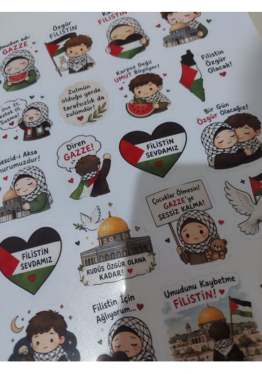 Filistin Temalı Sticker