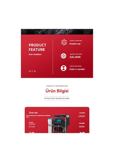 Yeni Yükseltme 38 Bir Arada Çıkarılabilir Çok Fonksiyonlu Bisiklet Aracı Kombinasyonu