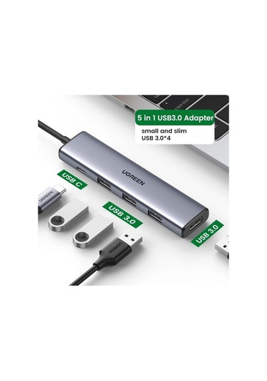 Ebitda Ürün Adı: Ugreen 20805 Çok Portlu Yüksek Hızlı Usb Hub Dönüştürücü Adaptör