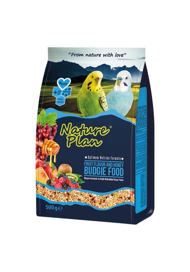 Nature Plan Meyveli Ballı Muhabbet Kuşu Yemi 500 G