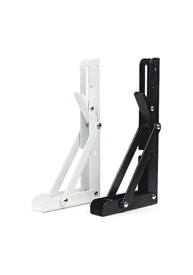 Wezone Katlanır Raf Askısı - 300kg Taşıma Kapasiteli, Paslanmaz Çelik, Duvar Montajlı Beyaz