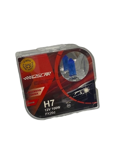 OSCAR 12V H7 AMPUL 55W DIAMOND VISION 5000K (BEYAZ IŞIK) (2 AD)