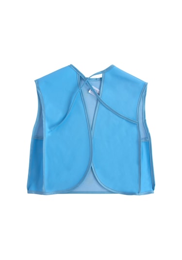 Sevi Bebe Körüklü Giymeli Önlük ART-515 Geometric Mavi