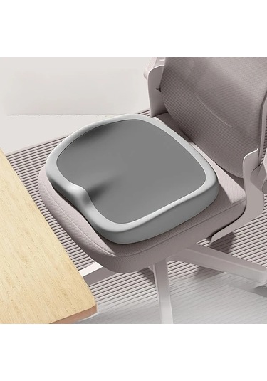 Honeybeeshop Siyah Ofis Koltuğu Minderi - 10 Saat Ergonomik Memory Foam, Bel Kalça Desteği Tamamen Siyah