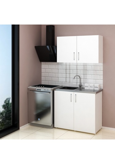 100 Cm Mini Evyeli Mutfak Dolabı - Hazır Mutfak Dolabı