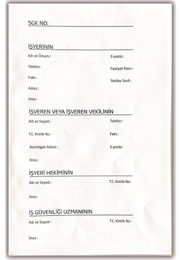 Düvenci İş Sağlığı Ve İş Güvenliği Kurul Karar Defteri
