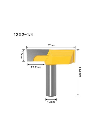 Besthome1 Ahşap İşleme Bıçağı - 12 Kesim, Geniş Çaplı Temizleme, Oluk Açma