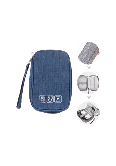 Leezsing Veri Kablosu Saklama Çantası Koruyucu Kılıf Seyahat Elektronik Düzenleyici Çanta Kablo Düzenleyici Kılıf Taşınabilir Dijital Saklama Çantası Diğer