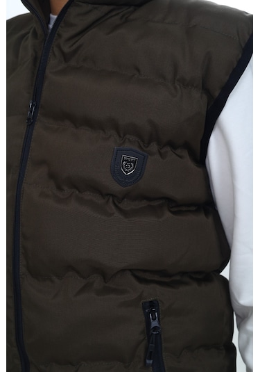 Toontoy Erkek Çocuk Göğsü Armalı Şişme Yelek Haki