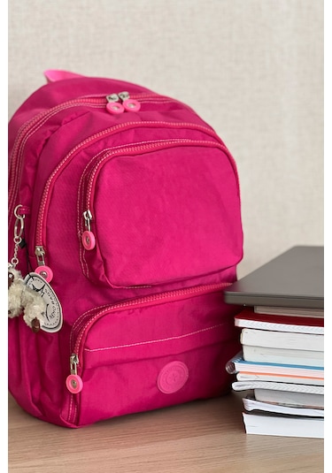 Nemo Group Fuşya Okul Sırt Çantası Krinkıl Kumaş Fuşya